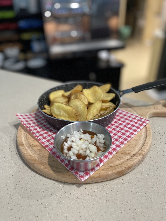 Płatki ziemniaczane z cebulką