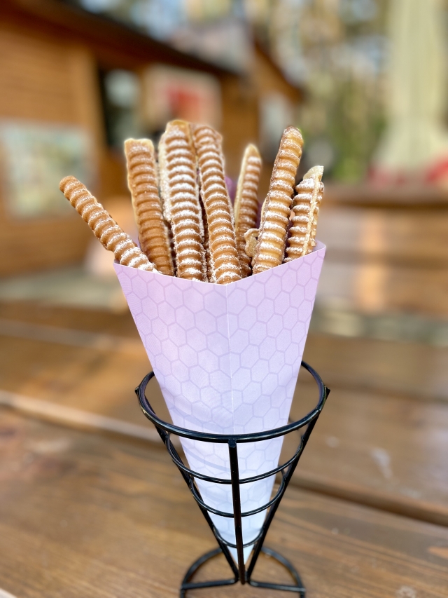 Gofrytki z cukrem pudrem