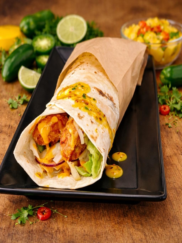 Wrap z sosem mango jalapeno