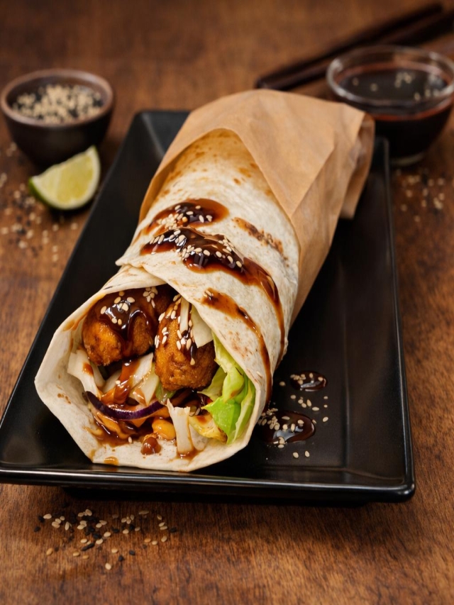 Wrap z sosem teriyaki